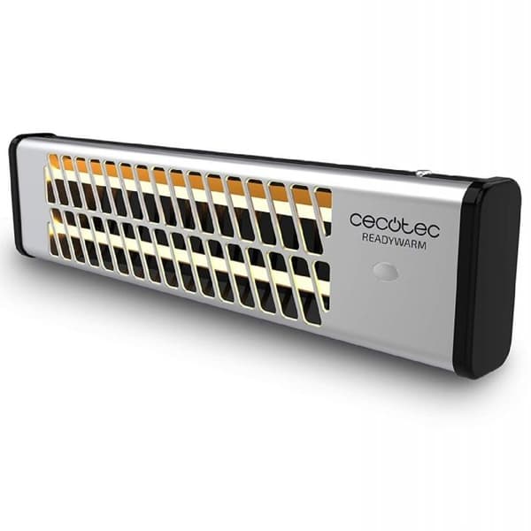 Cecotec Ready Warm 7000 Quartz Bath Quartz Radiator. 2 krafter, lämplig för badrum (IP24), säkerhetsgaller,