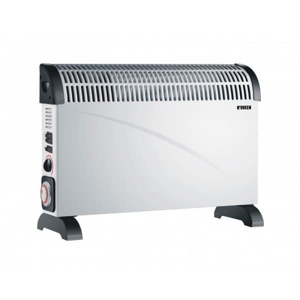 Elektrisk konvektorradiator - N'OVEEN - CH6000 - 3 effektnivåer - Turbo Fläkt - 24 timmars timer