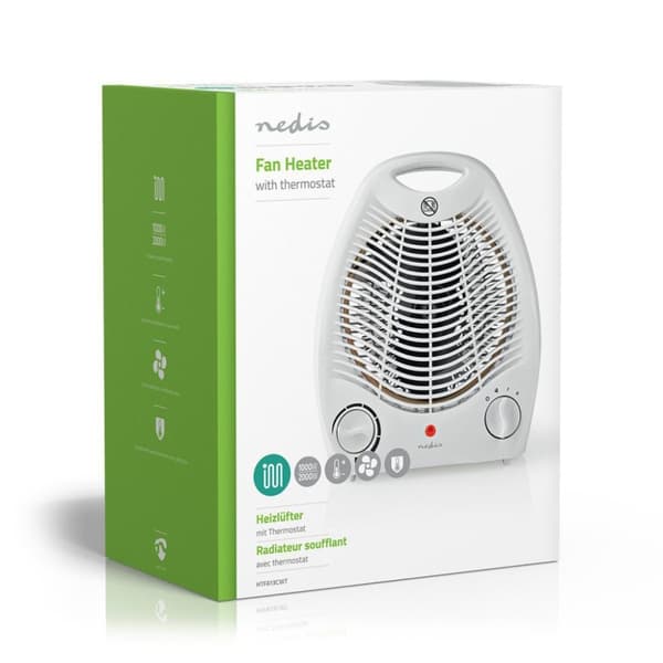Nedis HTFA13CWT Varmeblæser 2000 W Termostat