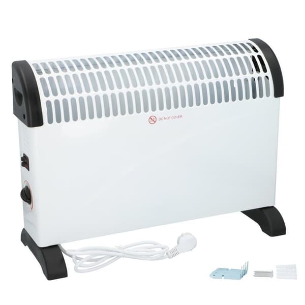 Alpina Konvektorvarmer 2000W Hvid/Sort
