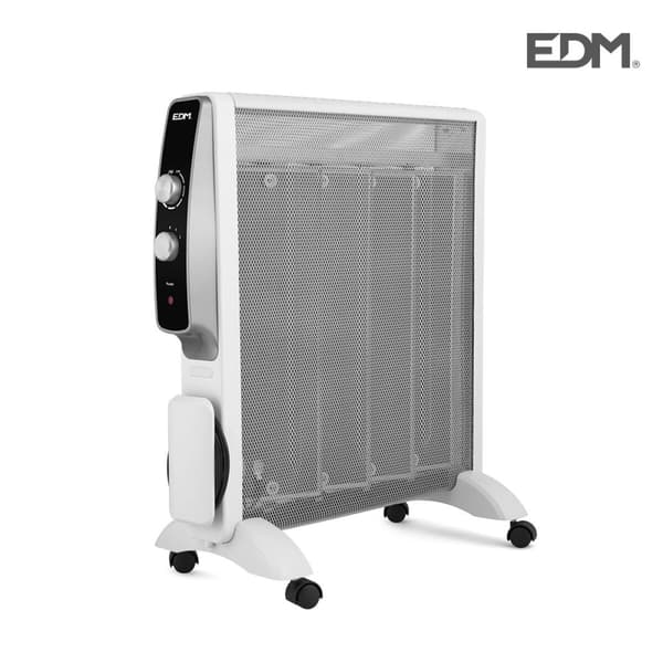 Mica-jäähdytin EDM 07197 Valkoinen 1000 W/2000 W