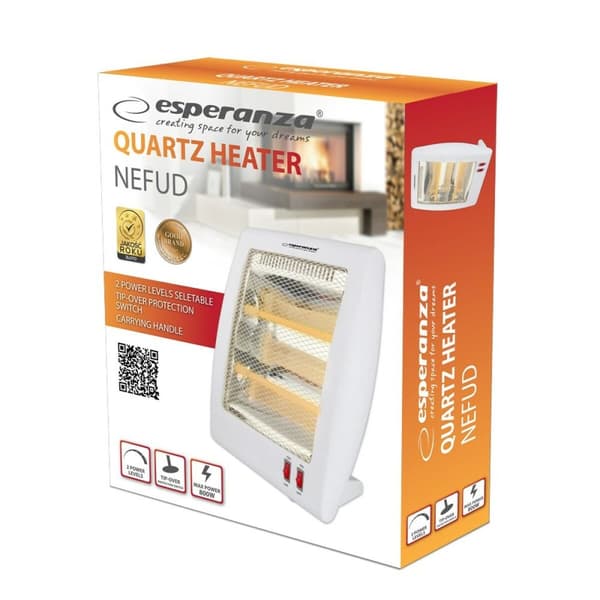 Varmeapparat Esperanza EHH010 Hvid 800 W