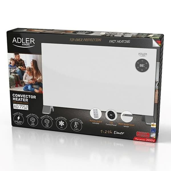 Keramisk väggmonterad fläkt Adler AD 7752 Vit 2000 W