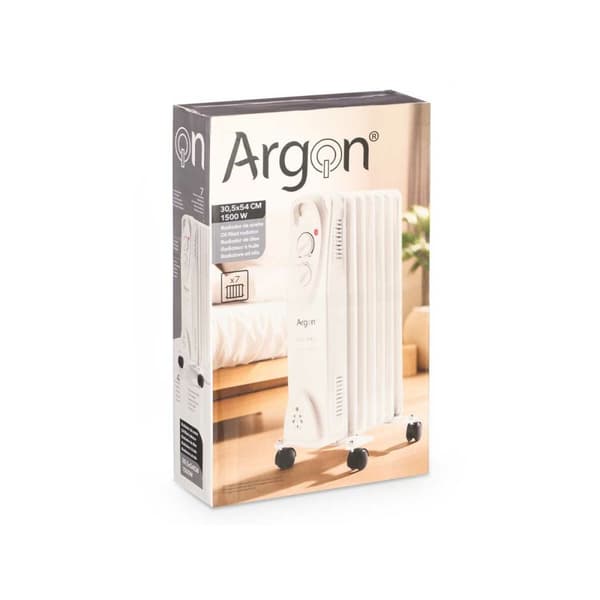 Lämpöpatteri Argon SH-66-7 WHITE Valkoinen 1500 W