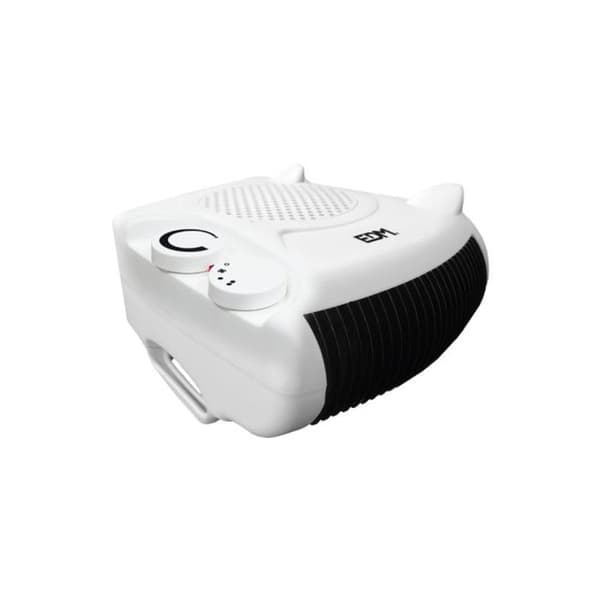 2 i 1 värmefläkt - edm - 1000-2000W - Dubbelt värmesystem - Överhettningsskydd