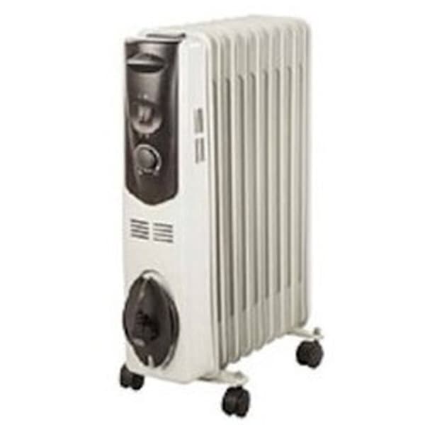 Olieradiator (9 kamre) S&P SAHARA 1503 2000 W Sort, Hvid