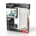 Miniatyrbillede 1 af 6: Olieradiator Adler AD 7817 Hvid Sort 2500 W