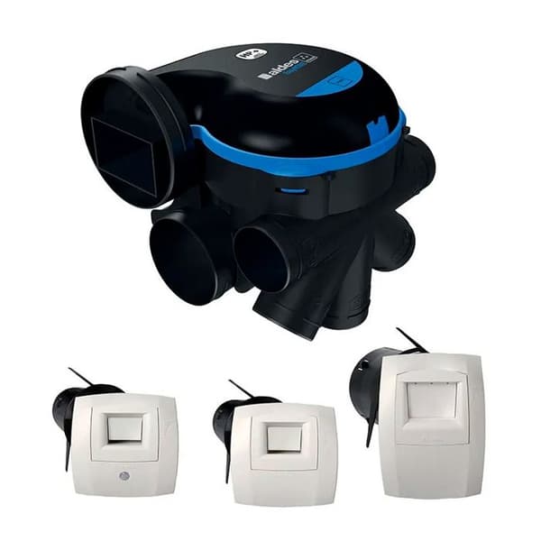 ALDES Kit VMC enkel flöde EasyHOME Hygroreglerbar Premium HP + 3 galler Bahia