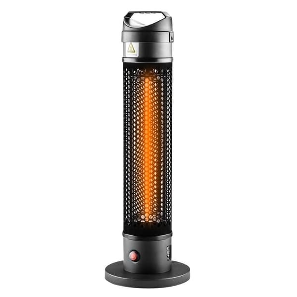 Gulvvarmer 1000W, IP44, kulfiber lampe varmeelement