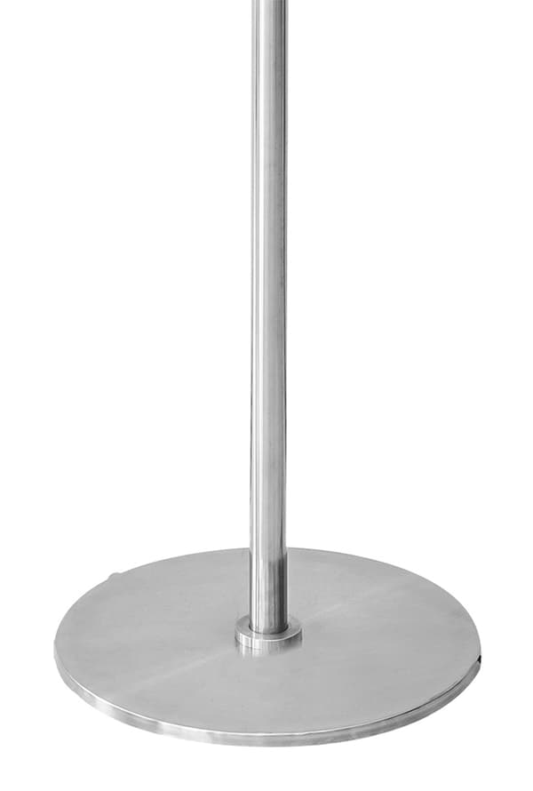 Gulvvarmer 1000W/2000W, aluminium, IP34, halogenlampe varmelegeme, højde 2,1 m, uden fjernbetjening