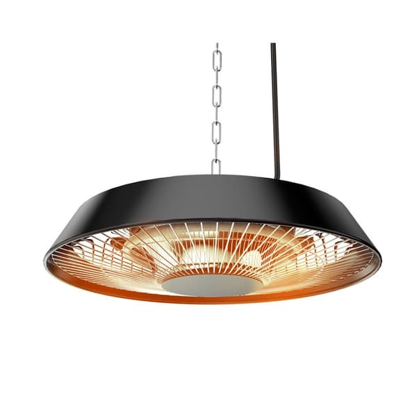 Loftvarmer 1500W, aluminium, uden fjernbetjening, kontakt, halogenlampe varmelegeme, IP44