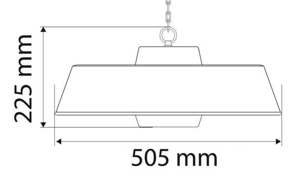 Loftvarmer 2000W, aluminium, med fjernbetjening, kontakt, halogenlampe varmelegeme