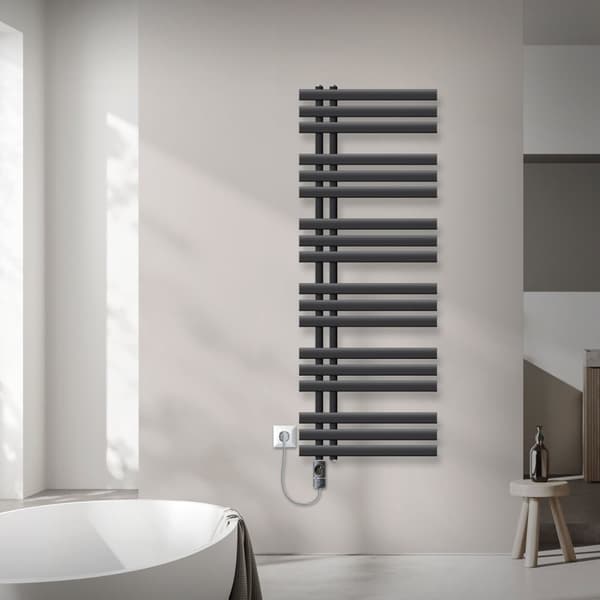 Design kylpyhuoneen patteri Iron EM 500x1400 mm antrasiitti LuxeBath