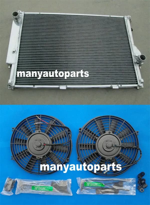 Aluminiumradiator, Øget kølekapacitet, Letvægtsdesign,Radiator med fans