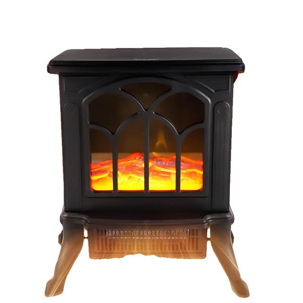 Elektrisk Pejsvarmer, 3D Simuleret Flamme, Fritstående Design, Indendørs Brug