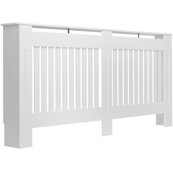 Radiatorskjuler Vila, i lameldesign, med hylde - 172,3 x 19 x 82 cm