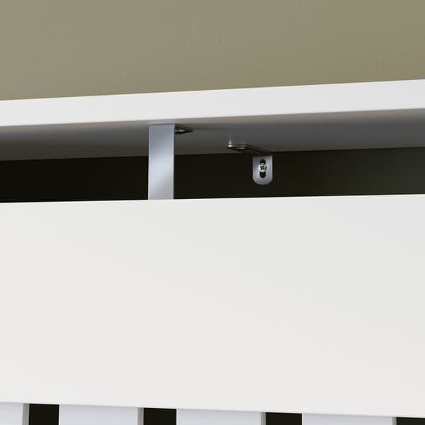 Radiatorskjuler Vila, i lameldesign, med hylde - 78 x 19 x 82 cm