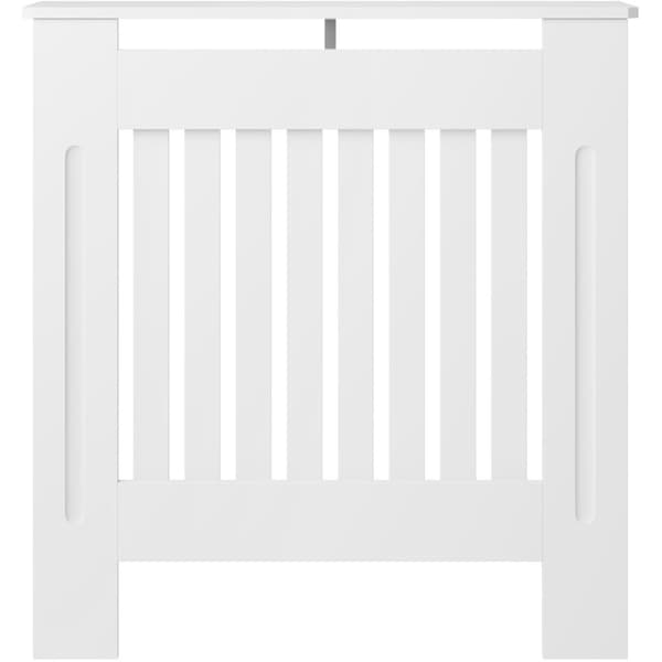 Radiatorskjuler Vila, i lameldesign, med hylde - 78 x 19 x 82 cm