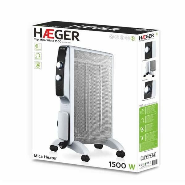 KÄYTETTY Lämmitin Haeger MH-15W.006A Valkoinen 1500 W (Kunnostetut Tuotteet A)