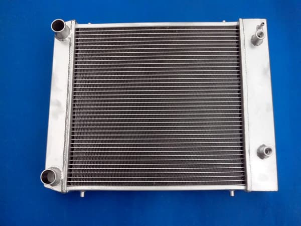Aluminiumkøler & ventilator, passer til Land Rover Defender & Discovery, 5-rækkers design, inkluderet kølerhætte