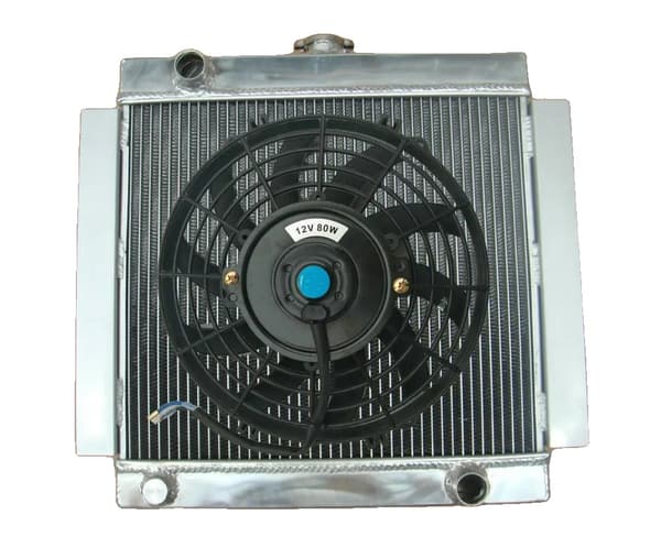 Aluminium Race Radiator, Passer til 1968-1980 Ford Escort, Tre-rækket Design, Holdbar Konstruktion