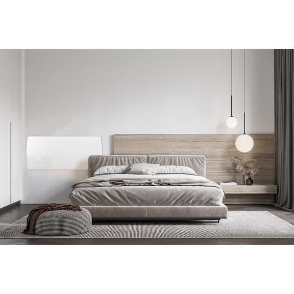 Fast elradiator med keramisk torr tröghet 2000W OCEANIC Ruby - Glasfront - Vit - NF
