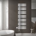 Miniatyrbild 1 av 8: LuxeBath elektrisk badrumsradiator Iron EM 500x1600 mm krom med värmeelement 1200W termostat digital display, handduksradiator med värmepatron,