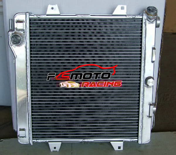 Aluminiumkylare, 2-radig design, passar BMW M3 E30, kärnstorlek 372 mm x 428 mm