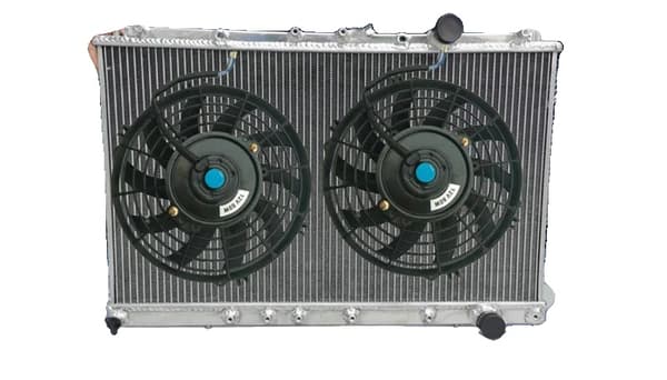 ALUMINIUM RADIATOR, 665mm Samlet Størrelse, 375mm x 658mm Kerne Størrelse, 35mm Indgang/Udgange