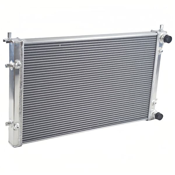 Aluminiumkylare med fläkt, kärnstorlek 25-1/2" × 16-1/2", hållbar konstruktion, enkel slanginstallation