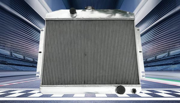 Aluminiumkylare, 450 mm x 650 mm x 62 mm kärlstorlek, 3 rader, kompatibel med Chevy 350 V8