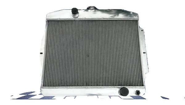 Aluminiumkylare, 450 mm x 650 mm x 62 mm kärlstorlek, 3 rader, kompatibel med Chevy 350 V8