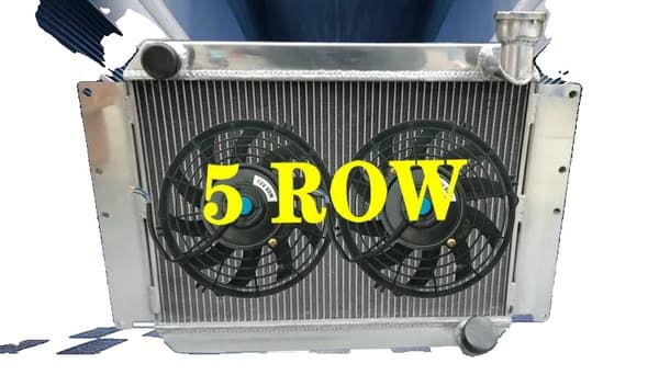 Aluminiumkylare, passar Chevy Corvette 1955-1960, stödjer upp till 700 hästkrafter, lättviktsdesign