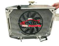 Miniatyrbillede 1 af 2: Aluminiumradiator, kraftig design, kernestørrelse 400mm x 588mm,Radiator Og 1 Blæser