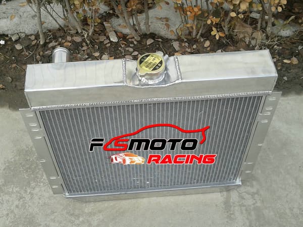Aluminiumkylare, 3-radig kylsystem, passar Ford Fairlane och Mustang, hållbar aluminiumkonstruktion