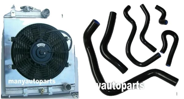 Honda Civic B16 B18 -radiatorisarja, 32 mm putki, täydellinen kokoonpano, parannettu moottorin jäähdytys