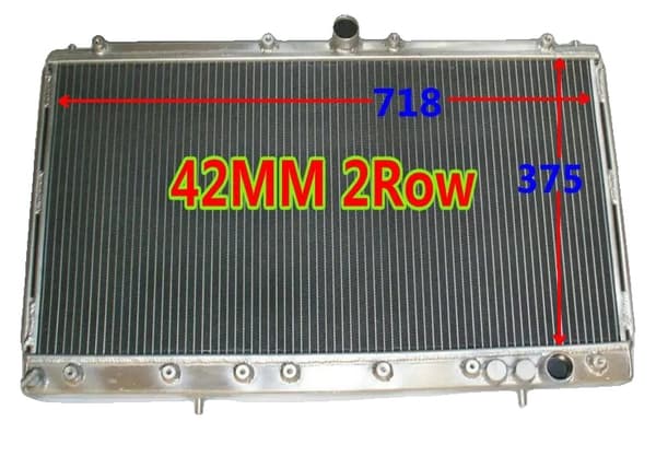 Aluminiumkylare, 2-radig design, optimerad kylprestanda, perfekt passform för Mitsubishi 3000GT/GTO
