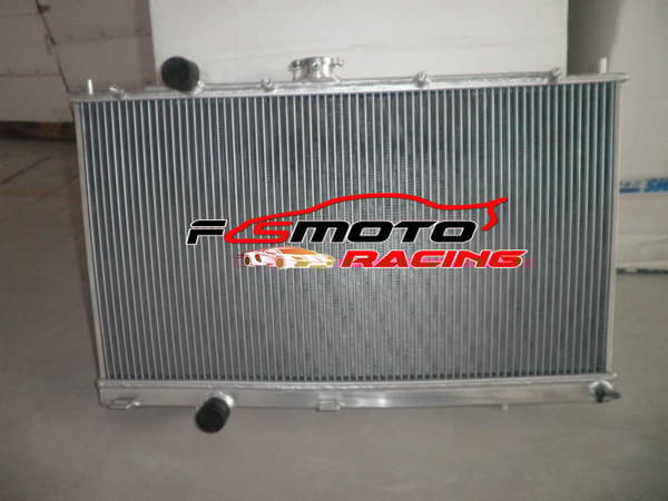 Aluminium Radiator & Ventilatorer, Hele Aluminium Konstruktion, Forbedret Køleydelse, Skræddersyet Pasform til Mitsubishi Lancer Evo