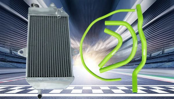 Yamaha Banshee 350 Aluminium Radiator, Holdbar Konstruktion, Forbedret Køleeffektivitet,grøn