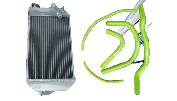 Yamaha Banshee 350 Aluminium Radiator, Holdbar Konstruktion, Forbedret Køleeffektivitet,grøn