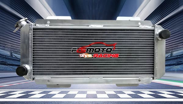 Alumiinijäähdytin, sopii Ford Fiesta I MK1:lle, ydinmitat 20 3/8" x 8 1/2", kestävä rakenne