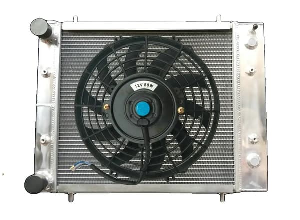 Aluminiumkøler, høj kølekapacitet, kompatibel med Land Rover Discovery Defender,Radiator og blæser