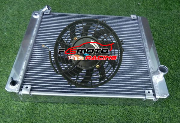 62MM 3 Rads Aluminiumkylare, Tungt Kylsystem, TIG-svetsad Konstruktion, Spegelpolerad Yta