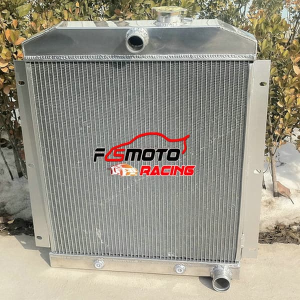 Chevy Truck Aluminium Radiator, 3-Rækket Design, Holdbar Konstruktion, Perfekt Pasform til 1947-1954 Modeller