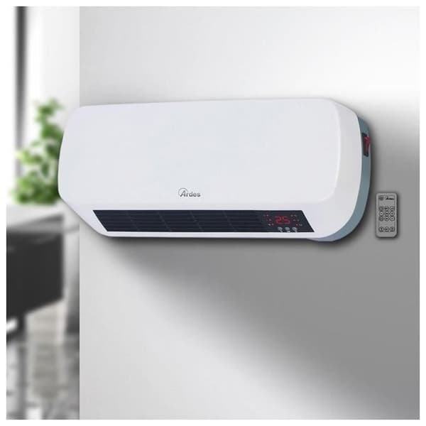 Väggmonterad ventilokonvektor - ARDES - AR4W04P - Vattentät keramik - 2000 W - Programmerbar