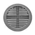 Miniatyrbild 2 av 4: Ventilationsgaller - Awenta - Runt - 100-150 mm - Grå - Insektsskydd