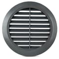 Miniatyrbild 1 av 4: Ventilationsgaller - Awenta - Runt - 100-150 mm - Grå - Insektsskydd