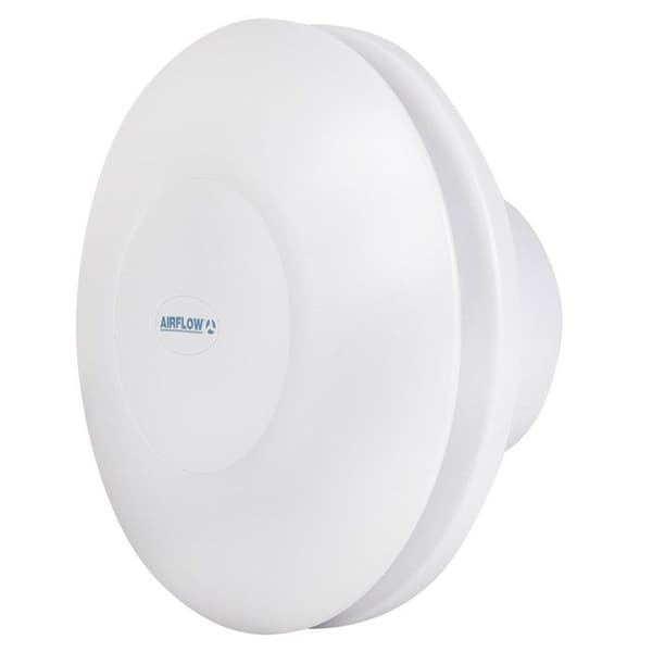 Airflow - iCONstant HT - cirkulation av luft med kontinuerlig drift, fuktighetsfläkt med timer, Vit