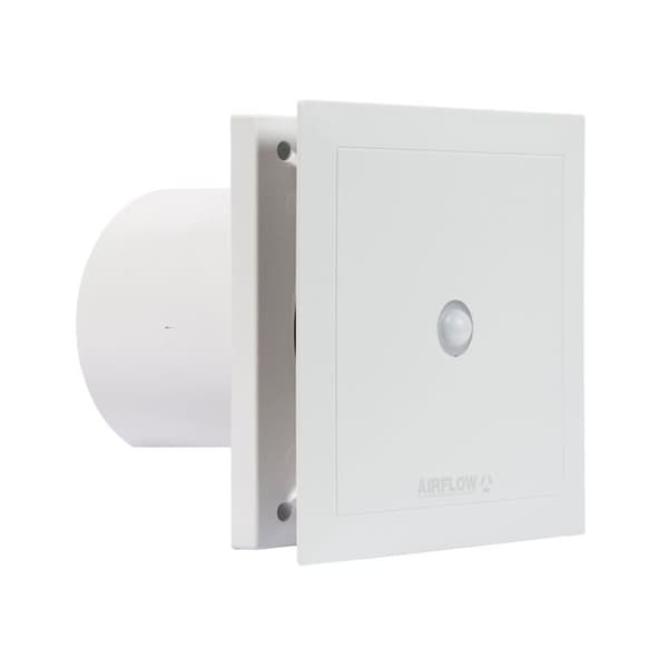 Airflow - QT100MST (9041262) - Tyst ventilator med timer och rörelsedetektor 2 hastigheter 100mm