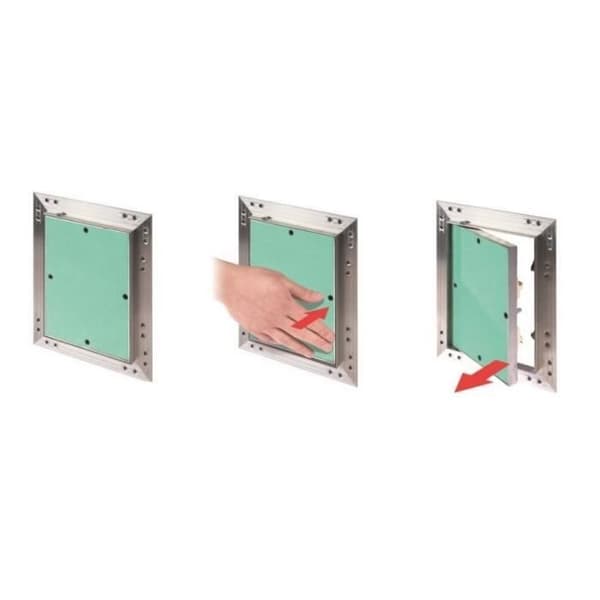Flikinspektion Åtkomstpanel - Aluminium + Gipsskiva 30x30cm KRAL10